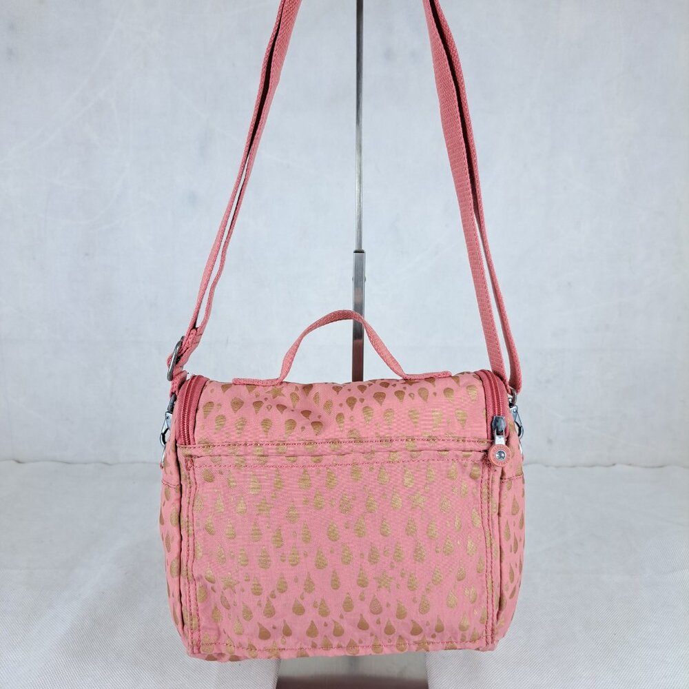 Bag Kipling KICHIROU FLEX Pink Gold - Used - Classic Everyday Style - FAST SHIP - Picture 2 of 15